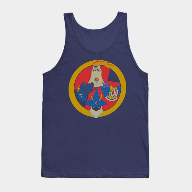 World Three Squad Tank Top by BlocksDrawing